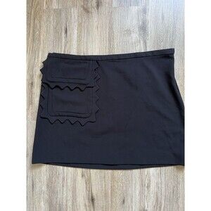 Victoria Beckham for Target Skirt Black Scallop Trim Size 1X